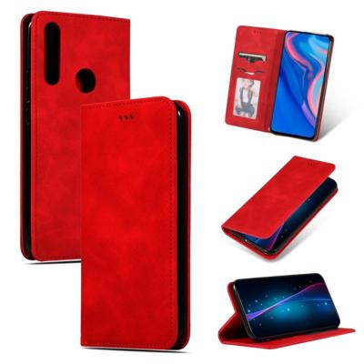 Retro huid voelen Business magnetische horizontale Flip lederen draagtas voor Huawei P Smart Z (rood) Retro huid voelen Business magnetische horizontale Flip lederen draagtas voor Huawei P Smart Z (rood)