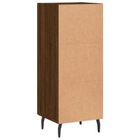 Dressoir 34,5x34x90 cm bewerkt hout bruineikenkleurig - thumbnail
