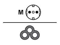 ACT Netsnoer CEE 7/7 male (haaks) - C5 zwart 7 m - thumbnail