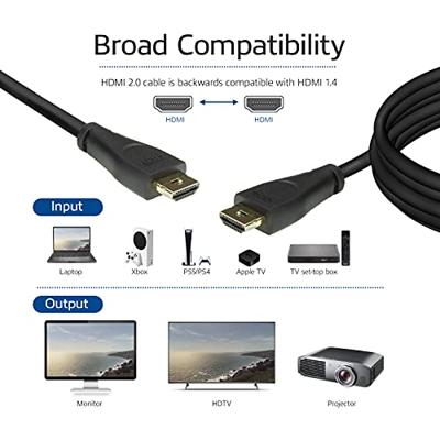 ACT 0,90 meter HDMI 4K Premium Certified Locking kabel v2.0 HDMI-A male - HDMI-A male - thumbnail