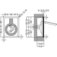 Luikring verdekt 60x47mm MMNG - thumbnail