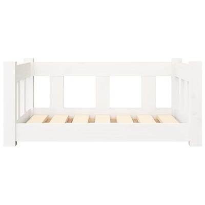 VidaXL Hondenmand 65,5x50,5x28 cm massief grenenhout wit VidaXL Hondenmand 65,5x50,5x28 cm massief grenenhout wit