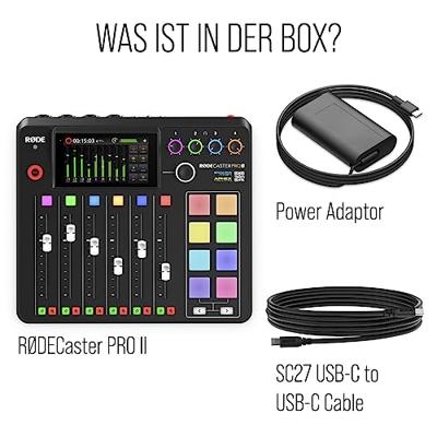 RØDECaster Pro II Podcast productie studio Muziekproductiestation Zwart - thumbnail