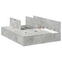 Bedframe met opslag Betongrijs 200 x 160 x 31.5 cm Bewerkt hout - thumbnail