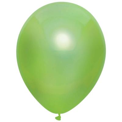 Lichtgroene Metallic ballonnen 30cm - 10 stuks
