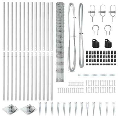 Weidehekwerk Zilver 50 x 1.5 m Gegalvaniseerd staal
