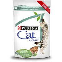 PURINA Cat Chow Gesteriliseerd Gig Kip met Aubergine - natvoer voor katten 85 g - thumbnail