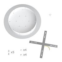 Plafondkap wit met 5 uitgangen rond 40cm - thumbnail