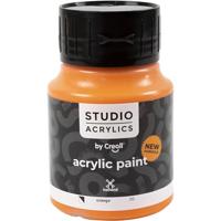 Creall Studio Acrylverf, semi-dekkend, orange (09), 500 ml/ 1 fles - thumbnail