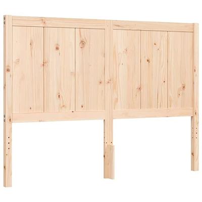 Bedframe met hoofdbord massief hout