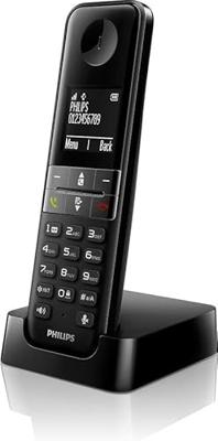Philips D4701B Draadloze telefoon met 16 uur gesprekstijd, 4,6 cm display en hands-free bellen