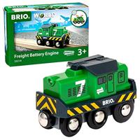 BRIO World Locomotief voor goederentrein op batterijen - thumbnail