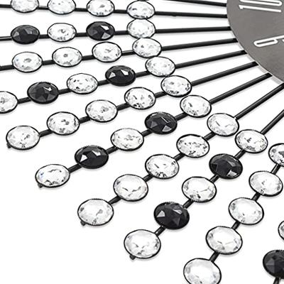 VidaXL Wandklok 43 cm metaal zwart