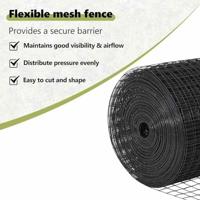 VidaXL Afrasteringspaal grijs 10 x 0,5 m (16 x 16 mm gaas) staal - thumbnail