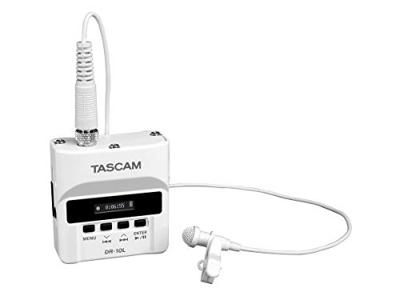 Tascam DR-10LW digitale audiorecorder en lavalier combo (wit)