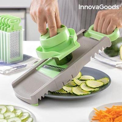 Huismerk InnovaGoods Keukenrasp 6-in-1 Opvouwbaar Mandoline