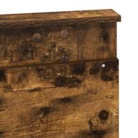 Bedframe met lade Gerookt eiken 150 x 200 cm Massief grenenhout - thumbnail