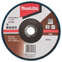 Makita Accessoires Lamellenschuurschijf 180mm Z40 - D-63828-10 D-63828-10 - thumbnail