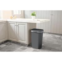 Curver prullenbak mistral flat - grijs - 50 liter - thumbnail