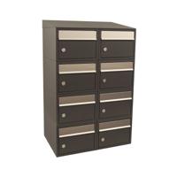 Stoer! Brickset 2-Breed, 4-Hoog Met Dak Antraciet - 40215065_2x4d - thumbnail