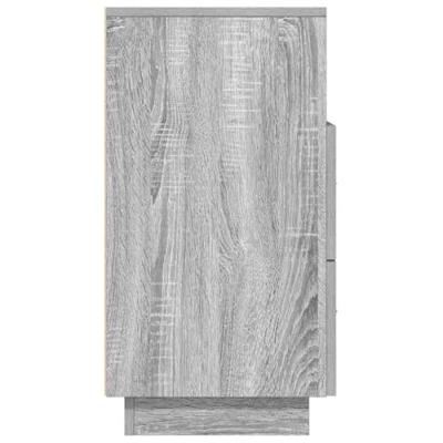 Nachtkastjes 2 st met 2 lades 36x36x68 cm grijs sonoma eiken