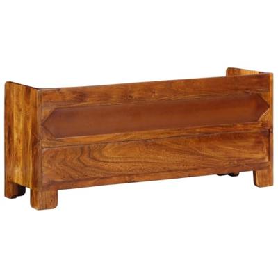 Schoenenbank Honingbruin 100 x 35 x 45 cm Massief Acaciahout