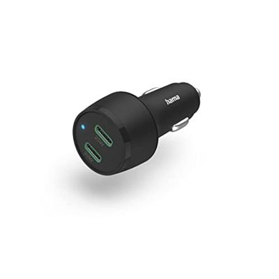 Hama USB-oplader 45.00 W 2x USB-C USB PD Zwart Auto, Vrachtwagen