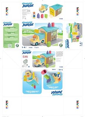 PLAYMOBIL Junior 71686 Vrachtwagen- en garagewerker, Disney, 12 maanden - thumbnail