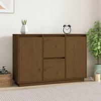 Dressoir 111x34x75 cm massief grenenhout honingbruin - thumbnail