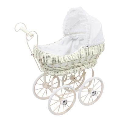 Vintage Rieten Poppenwagen Odette