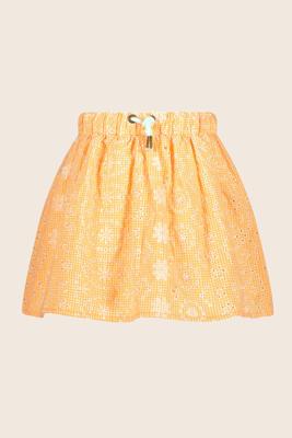 Like Flo Meisjes rok broidery anglais bloemen