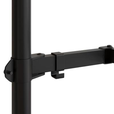 VidaXL Monitorbeugel vesa 75/100 mm zwart staal - thumbnail