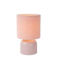 Lucide WOOLLY - Tafellamp - Ø 16 cm - 1xE14 - Roze - thumbnail