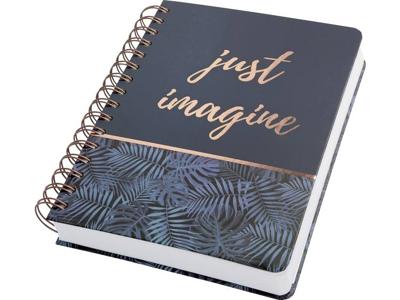 Sigel Jolie® mystic jungle JN603 Notitieblok met spiraalrug Dotted (punten) Zwart, Blauw 120 vellen DIN A5