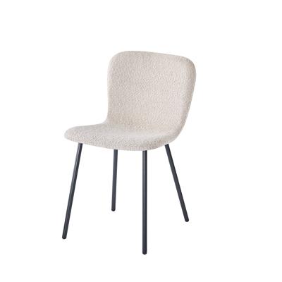 Stoel Stella Bouclé Zand - Set van 2