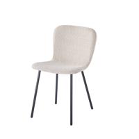 Stoel Stella Bouclé Zand - Set van 2 - thumbnail