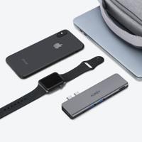 AUKEY CB-C76 interface hub USB 2.0 Type-C 40000 Mbit/s Grijs - thumbnail