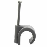 Spijkerclips 11-15mm grijs DHZ voor het bevestigen van kabel - thumbnail