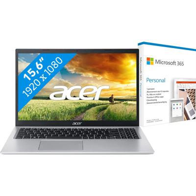 Acer Aspire 5 A515-56-59KV + Microsoft 365 Personal NL Abonnement 1 jaar Acer Aspire 5 A515-56-59KV + Microsoft 365 Personal NL Abonnement 1 jaar