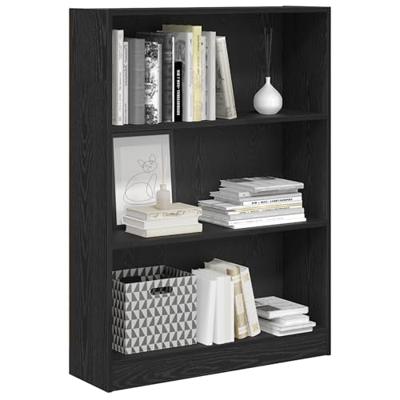 Boekenkast Zwart eiken 80 x 24 x 109 cm Spaanplaat Boekenkast Zwart eiken 80 x 24 x 109 cm Spaanplaat