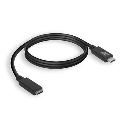 ACT USB 3.2 Gen1 verlengkabel C male - C female 2 meter ACT USB 3.2 Gen1 verlengkabel C male - C female 2 meter