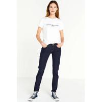 Tommy Hilfiger low waist slim fit jeans met biologisch katoen dark denim - thumbnail