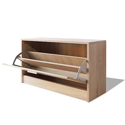 VidaXL Bureau met lade en kastje 100x40x73 cm eiken