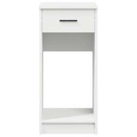 Computertorenstandaard met lade 35x45x77 cm wit - thumbnail