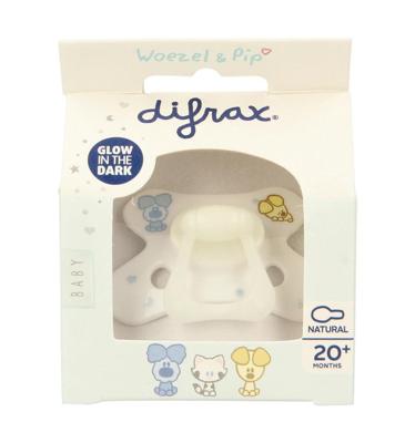 Difrax Fopspeen natural 20+ maanden Woezel & Pip 1 Stuks Difrax Fopspeen natural 20+ maanden Woezel & Pip 1 Stuks