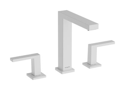 Hansgrohe Tecturis E 3-gats wastafelkraan 150 met afvoerplug, mat wit Hansgrohe Tecturis E 3-gats wastafelkraan 150 met afvoerplug, mat wit
