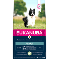 EUKANUBA premium hondenvoer met lamvlees & rijst voor kleine en middelgrote rassen - droogvoer voor volwassen honden, 12 kg - thumbnail