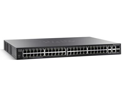 Cisco SG300-52MP-K9-EU Gigabit Ethernet (50 10/100/1000 PoE-poorten, 2 combo mini-GBIC-poorten)