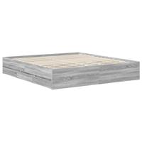 Bedframe met lade Grijze Sonoma 180 x 200 cm Geconstrueerd hout - thumbnail
