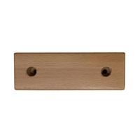 Meubelpoot rechthoek 20 bij 5 cm en hoogte 6 cm van massief hout - thumbnail